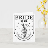 Braut oder Die lustige Jahreszeit Halloween Hochze Karte (Gelbe Blume)