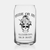 Braut oder Die Personalisierte Jungfernhäupter bis Dosenglas (Vorderseite)