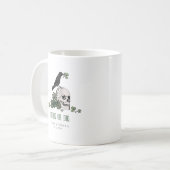 Braut oder Die St Patricks Day Hochzeit Blumenschä Kaffeetasse (Vorderseite Links)