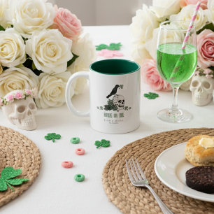 Braut oder Die St Patricks Day Hochzeit Blumenschä Zweifarbige Tasse