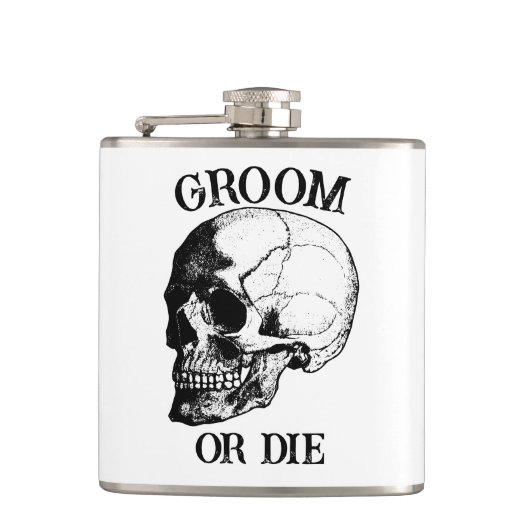 Braut oder Die Til Death Do us Party Gothic Weddin Flachmann (Vorderseite)
