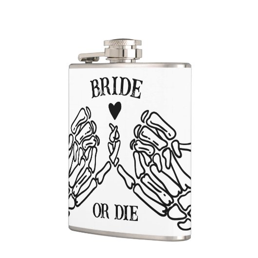 Braut oder Die Til Death Do us Party Gothic Weddin Flachmann (Links)