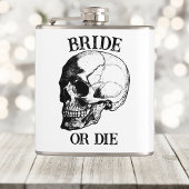 Braut oder Die Til Death Do us Party Gothic Weddin Flachmann