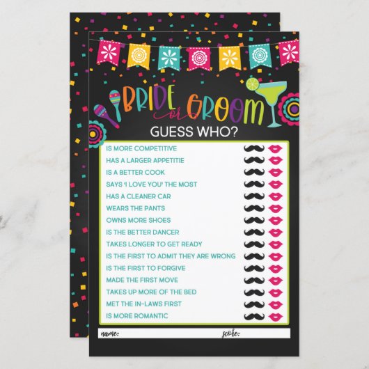 Braut oder Game - Fiesta (Vorne/Hinten)