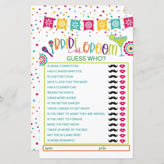 Braut oder Game - Fiesta WH (Vorne/Hinten)