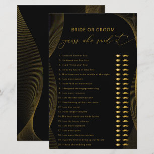 Braut oder Groom Ratgeber, der sagte, es Spiel Bla