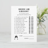 Braut oder Groom sagte er, sie sagte Brautparty Ga Einladung (Stehend Vorderseite)