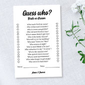 Braut oder Groom Wedding Rating Game Flyer