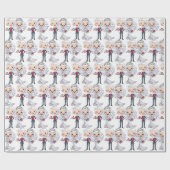 Braut oder Hochzeit Geschenkpapier (Flach)