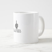 Braut oder stirb, bis der Tod uns scheidet Jumbo-Tasse (Vorderseite Rechts)