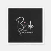 Braut | Personalisierter Name Serviette (Vorderseite)