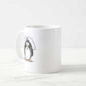 Braut-Pinguin Kaffeetasse (Vorderseite Links)