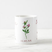Braut Pink Peony Hochzeit Kaffeetasse (Mittel)