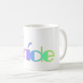 BRAUT-REGENBOGEN-TEXT KAFFEETASSE (VorderseiteRechts)
