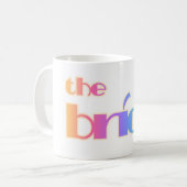 BRAUT-REGENBOGEN-TEXT KAFFEETASSE (Vorderseite Links)