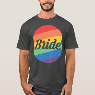 Braut Regenbogenfarben LGBT Premium Damen  T-Shirt