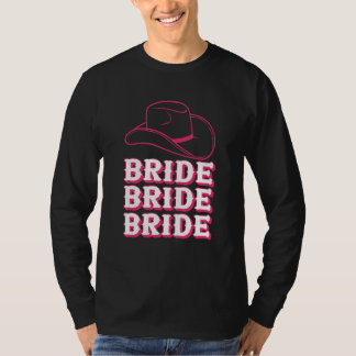Braut Retro Vintage Rodeo Cowgirl Junggesellinnena T-Shirt
