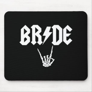 Braut Rock N Roll Gothic Halloween Junggesellinnen Mousepad