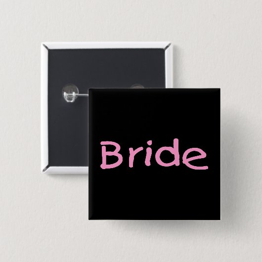 Braut (rosa) button (Vorne & Hinten)