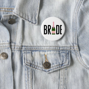 Braut Rosa Champagner Junggesellinnenabschied  Button
