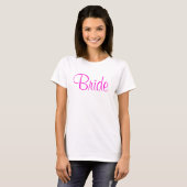 Braut-Rosa T-Shirt (Vorne ganz)