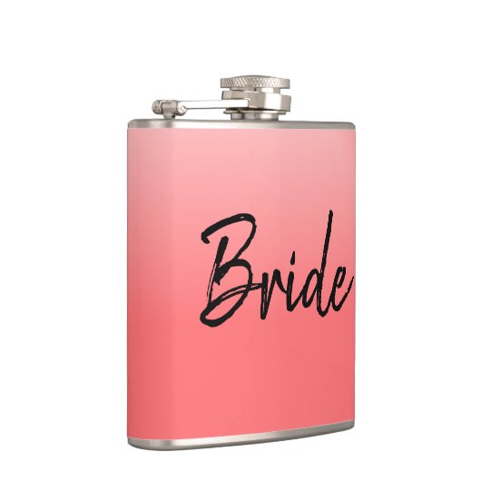 Braut Rosa und Schwarz Flachmann (Rechts)