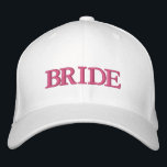 Braut rot pink weiß elegant schick bestickte baseballkappe<br><div class="desc">Braut rot rosa Text weiß elegante schick bestickte Baseballkappe. Erhältlich in vielen Farben und Stilvarianten. Karo der Erholung der Auflistung für die Abstimmung der Elemente.</div>