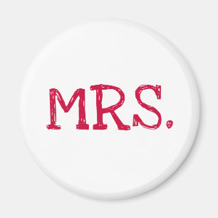 Braut-rote Text-Frau Magnet