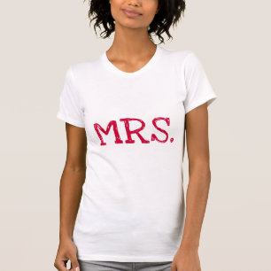 Braut-rote Text-Frau T-Shirt