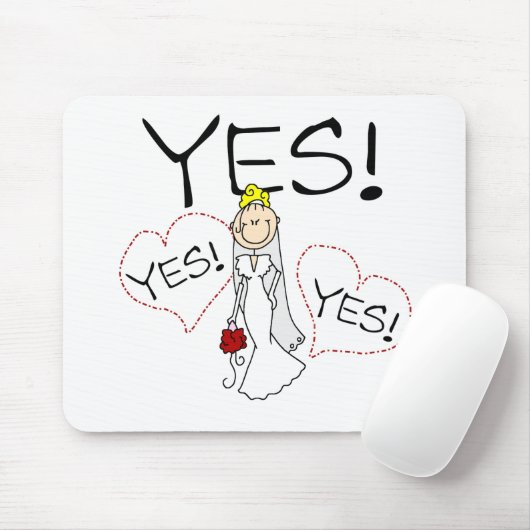 Braut sagt ja mousepad (Mit Mouse)
