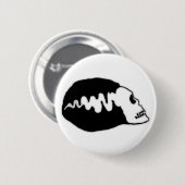 Braut-Schädel Button (Vorne & Hinten)