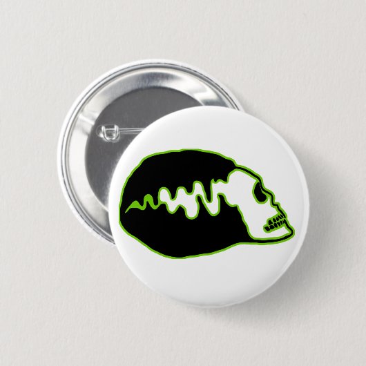 Braut-Schädel Button (Vorne & Hinten)