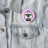 Braut-Schaf-Knopf Button (Beispiel)