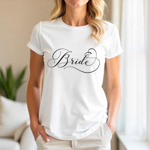 Braut Script Junggesellinnen-Abschieds-T-Shirt – E Tri-Blend Shirt