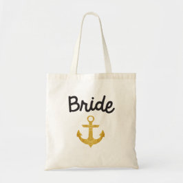 Braut-Seeanker-Goldfolien-Tasche Tragetasche