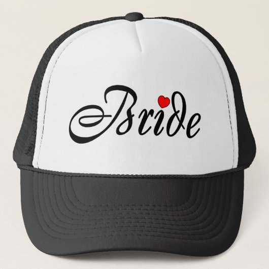 Braut (Skript rotes Hrt) Truckerkappe (Vorderseite)