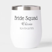 Braut Squad Brautjungfer Name Junggesellinnenabsch (Rückseite)