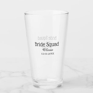 Braut Squad Brautjungfer Name Junggesellinnenabsch Glas