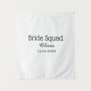 Braut Squad Brautjungfer Name Junggesellinnenabsch Wandteppich