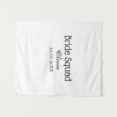 Braut Squad Brautjungfer Name Junggesellinnenabsch Wandteppich (Vorderseite (Horizontal))