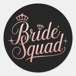 Braut Squad Junggesellinnenabschied Brautjungfer Runder Aufkleber