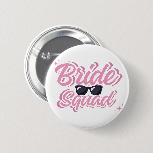 Braut-Squad-Nadel Button (Vorne & Hinten)