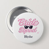 Braut-Squad-Zusatzbutton Button (Vorne & Hinten)