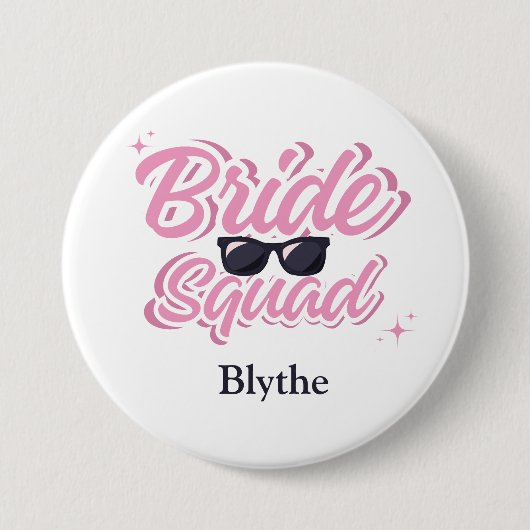 Braut-Squad-Zusatzbutton Button (Vorderseite)