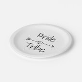 Braut Stamm Hochzeitsfeier Brauch Pappteller (Schrägansicht)