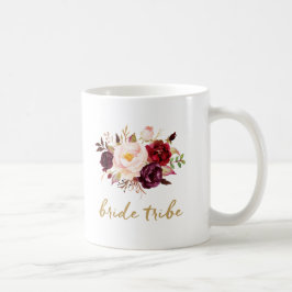 Braut-Stamm-Kaffee-Tasse - mit Blumen, Rosen Kaffeetasse