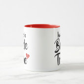 Braut-Stamm-rotes Datums-Herz personalisiert Tasse (Zentrum)