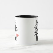 Braut-Stamm-rotes Datums-Herz personalisiert Tasse (Zentrum)