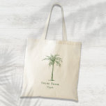 Braut Stamm Seite Grün tropischen Palmen Tree Cust Tragetasche<br><div class="desc">Diese lustige Tropenpalmentote-Tasche mit den Worten "Braut Stamm" in Salbei Grün ist die perfekte Brautjungfrau oder Begrüßung für ein tropisches Badeziel oder eine Hochzeit im Freien! Personalisieren Sie es mit dem Namen Ihrer Brautjungfrau.</div>