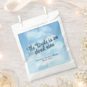 Braut steht auf Wolke 7: Junggesellinnenabschied Geschenktütchen (Ausgeschnitten)